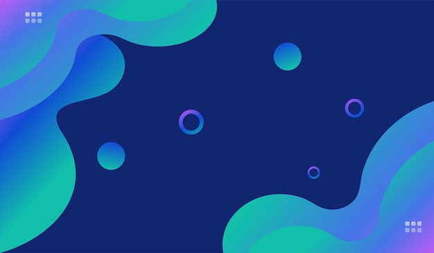 waves blue gradient background design