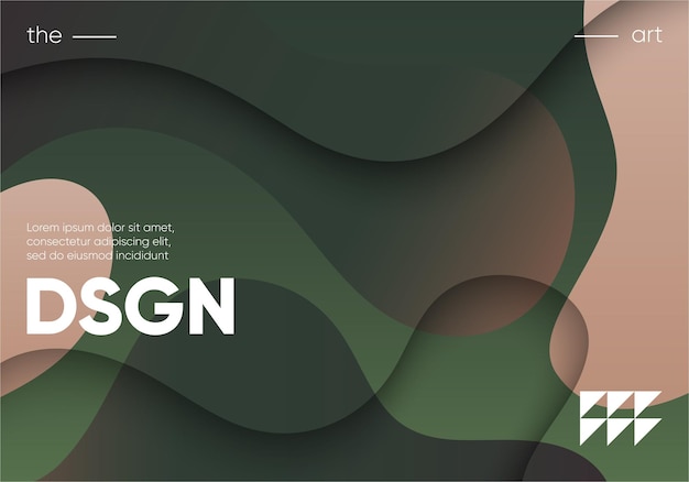 Wavy gradient shapes composition. Eps10 vector.