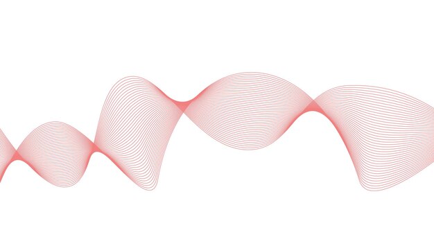 Wavy lines vector illustration Design elements Waves background