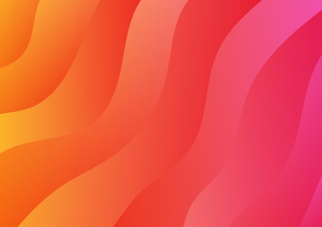 Wavy pink gradient abstract background