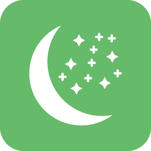 Waxing Moon icon vector image Can be used for Weather
