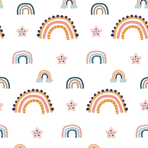 weather pattern with rainbow