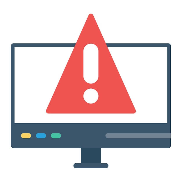 Web Alert Vector Illustration