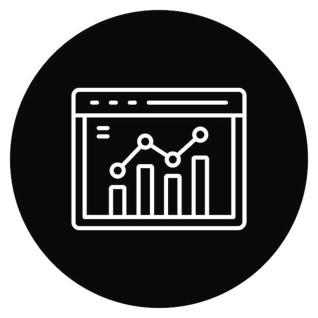 web analytics icon vector image can be used for marketing technology