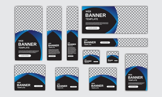Web banner templates are a modern advertising method for marketing invitation card