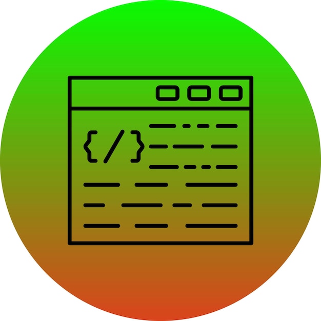 Web Coding Icon