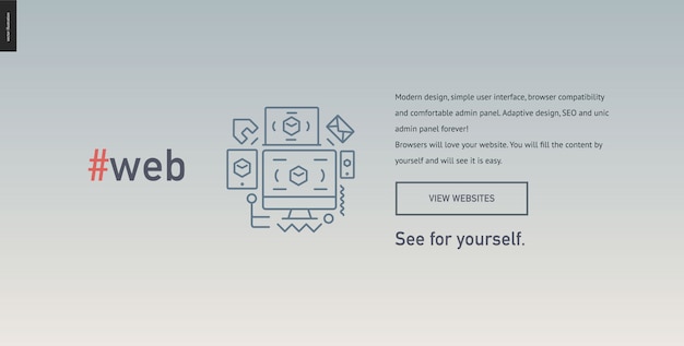 web design block website template