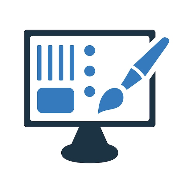 web design icon simple editable vector graphics