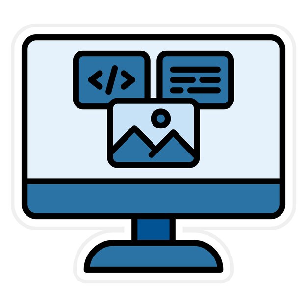 Web Design icon vector image Can be used for Coding and Development