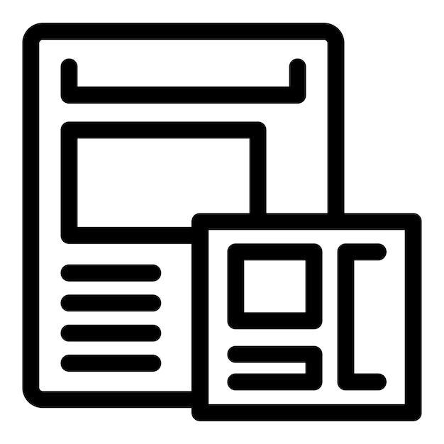 Web design process being presented on wireframe graphic