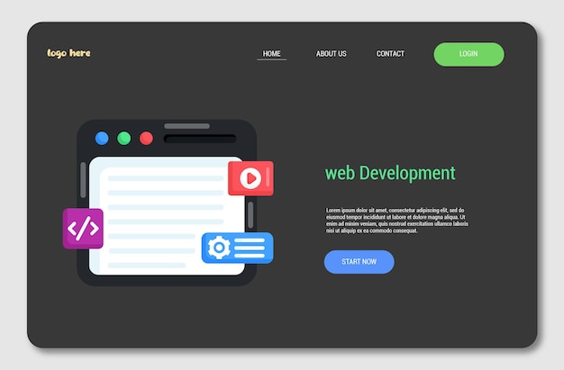 Web design template