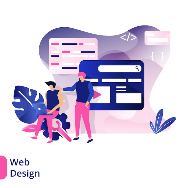  Web Design, the concept of people discussing in front of the board