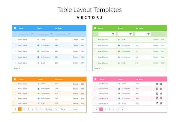 Web design UI elements. UI UX Design elements for web and application. Flat Design Forms.