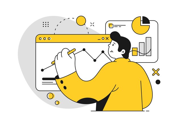 Web designer or engineer building site