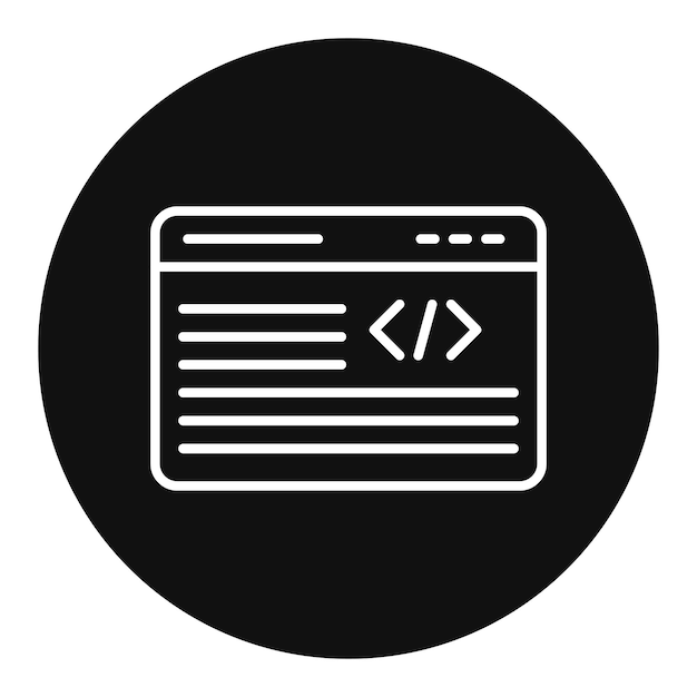web developer icon vector image can be used for women