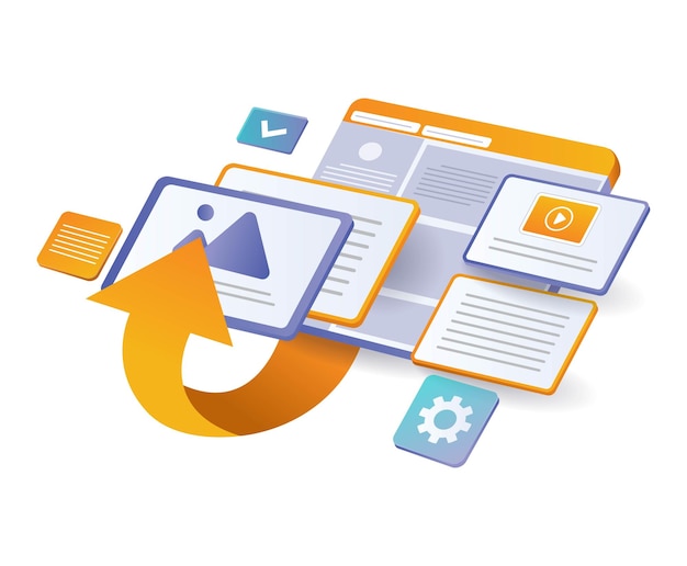 Web developer screen layout design