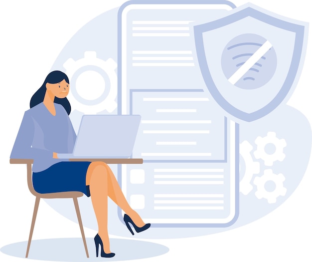 Web development conceptSingle page application progressive web appflat vector modern illustration