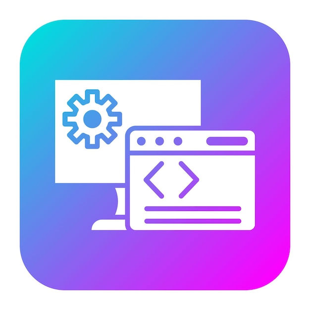 Web Development vector icon Can be used for Business and Finance iconset