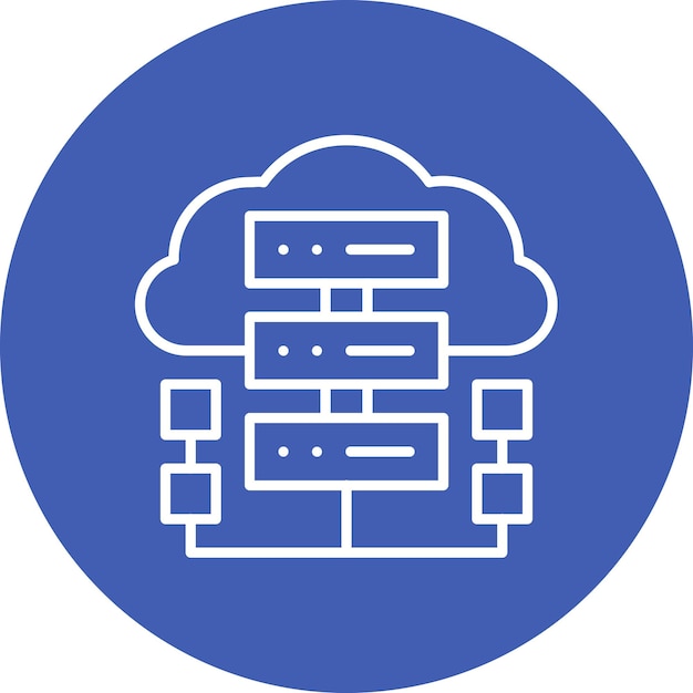 web hosting vector illustration style