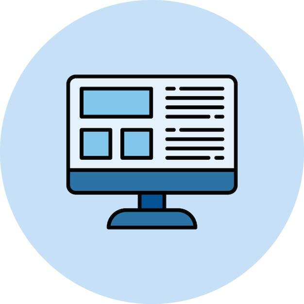 Web Layout Flat Illustration