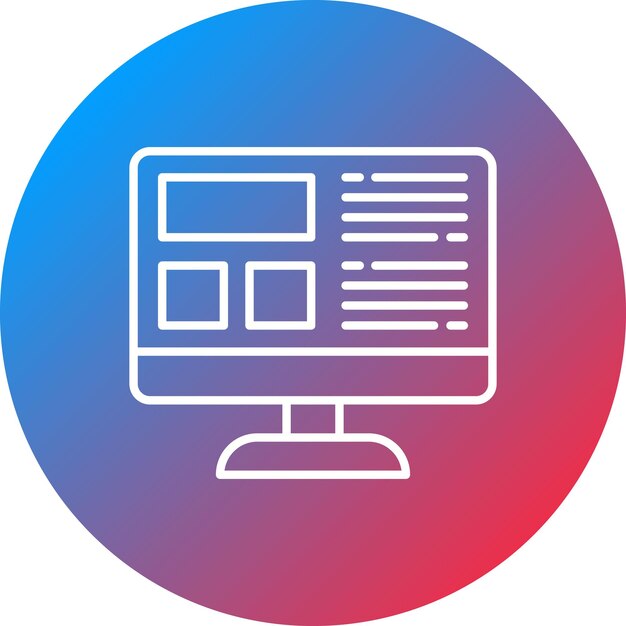 Web Layout icon vector image Can be used for Coding and Development