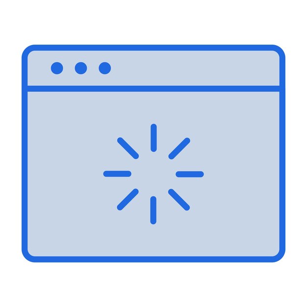 Web Loading Blue Tone Illustration