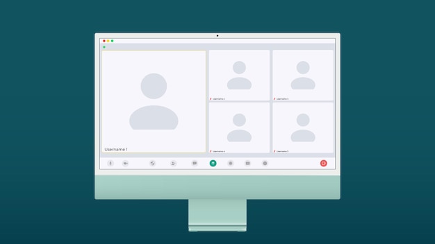 Web meeting Business call Modern video call window great design for any purposes Online meeting conference Chat message icon Business vector icon