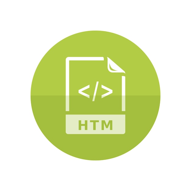 Web page file format icon in flat color circle style Computer data program application