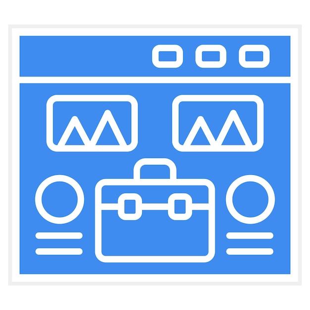 Web Portfolio icon vector image Can be used for SEO and SEM
