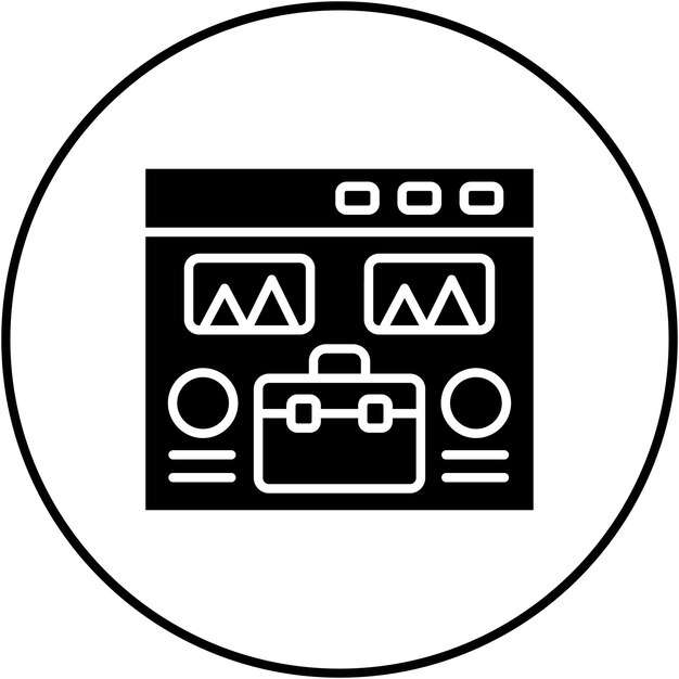 Web Portfolio icon vector image Can be used for SEO and SEM