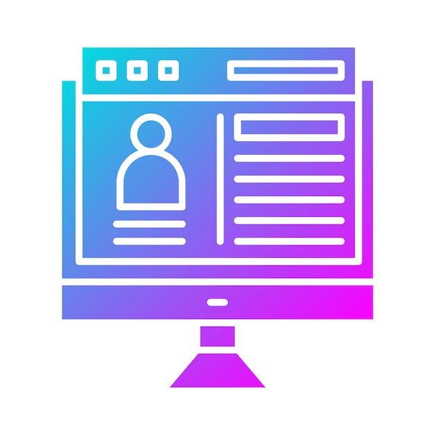 Web Portfolio vector icon Can be used for SEO and SEM iconset