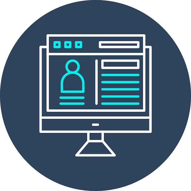 Web Portfolio vector icon Can be used for SEO and SEM iconset