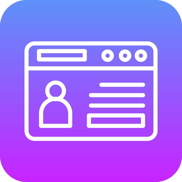 Web Portfolio vector icon illustration of SEO and SEM iconset
