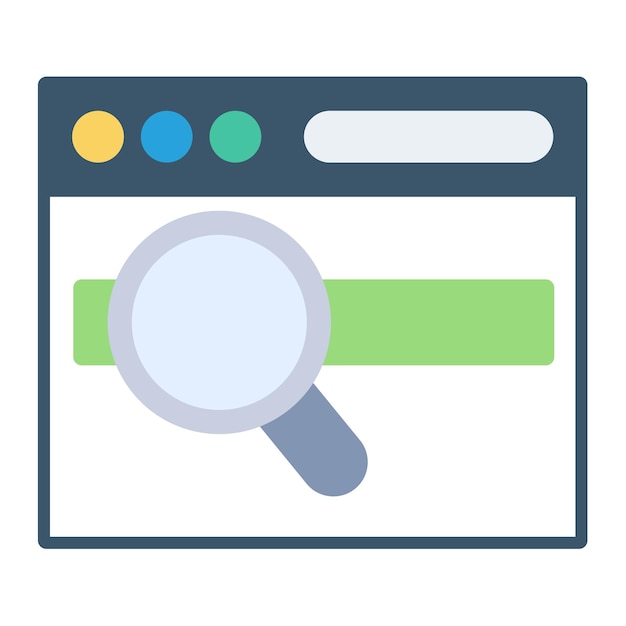 Web Search Vector Illustration