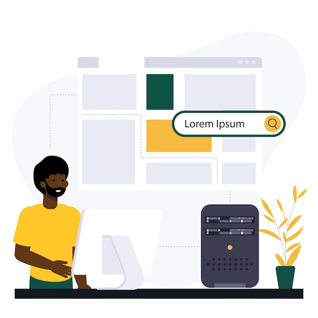 Web Searching online with a Man