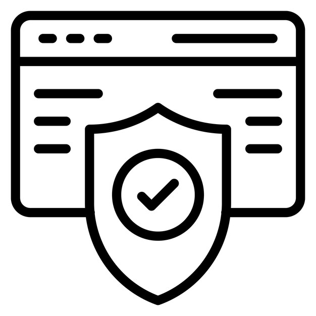 Web Security icon vector image Can be used for Biometrics