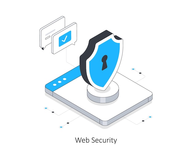 web security isometric stock illustration eps file stock illustration