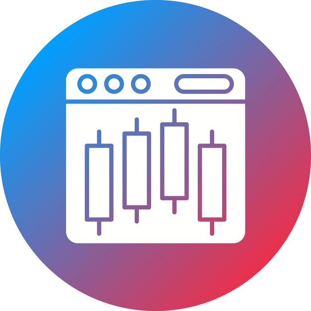 web trading icon vector image can be used for investing