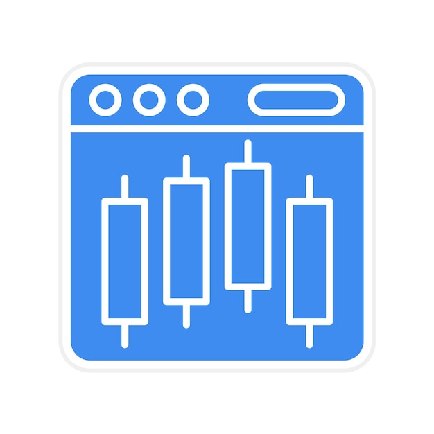 web trading icon vector image can be used for investing