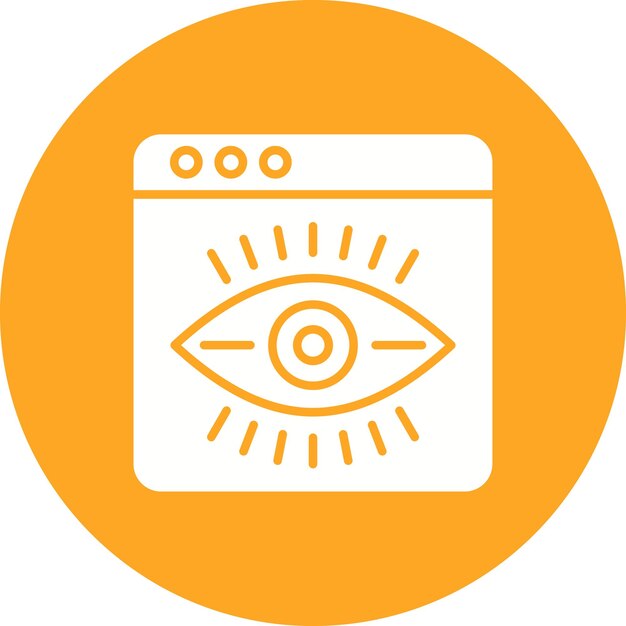 web visibility icon vector image can be used for online marketing
