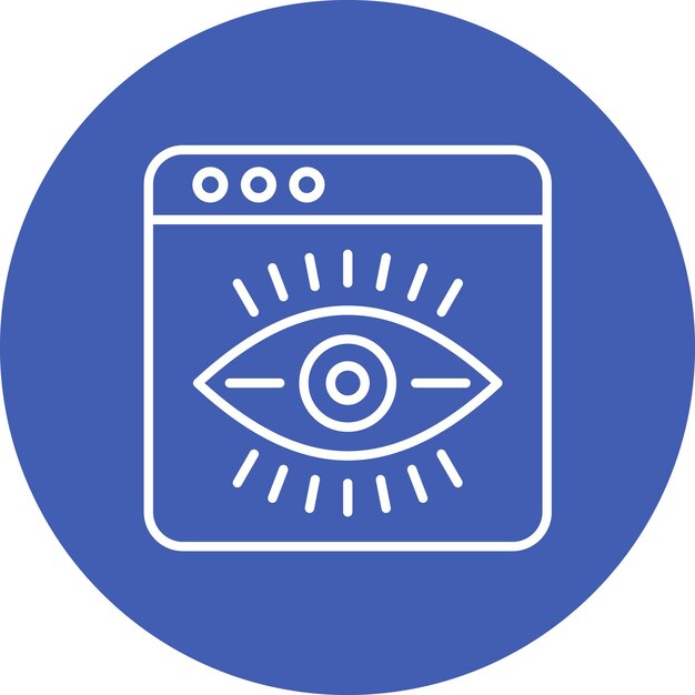 web visibility icon vector image can be used for online marketing