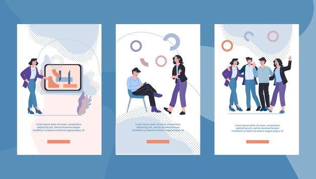 webinar podcast and online tutorial mobile page onboarding template