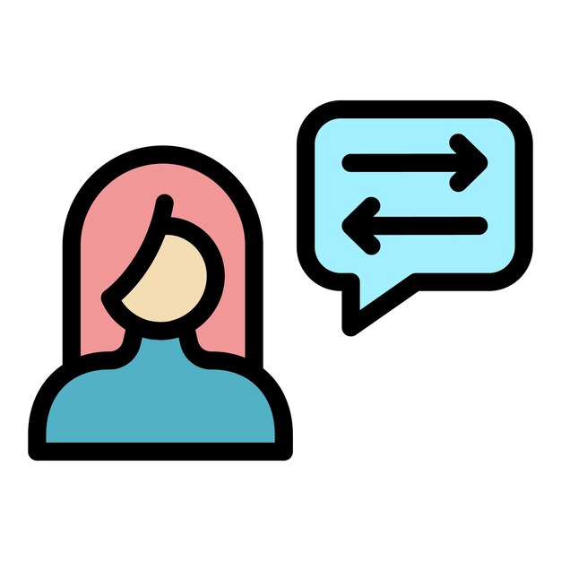 webinar speaker icon outline webinar speaker vector icon color flat isolated