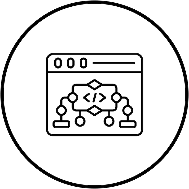 Website Algorithm icon vector image Can be used for Web Hosting