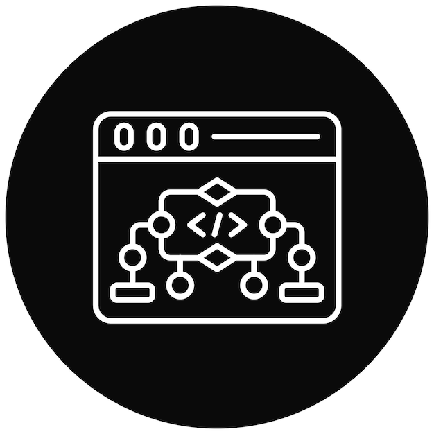 Website Algorithm icon vector image Can be used for Web Hosting