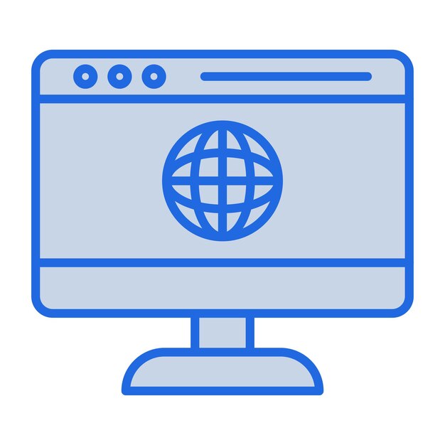 Website Blue Tone Illustration