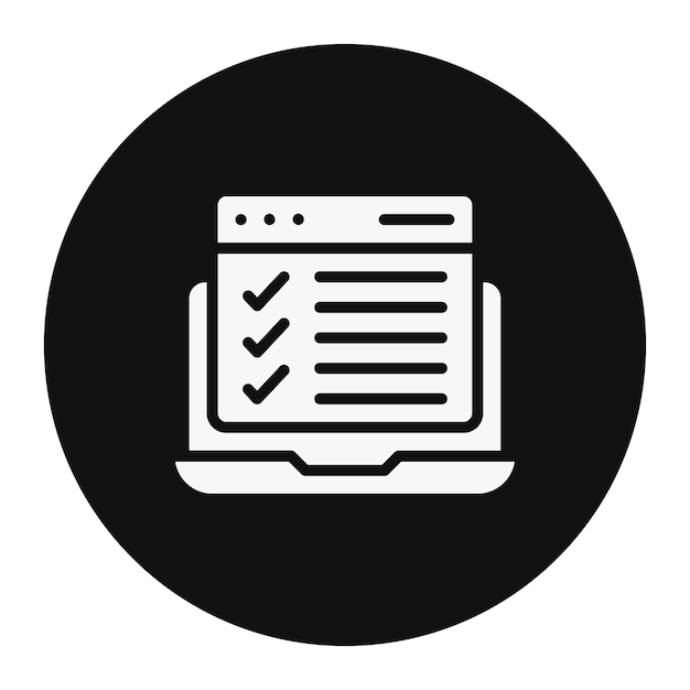 Website Checklist Vector Illustration