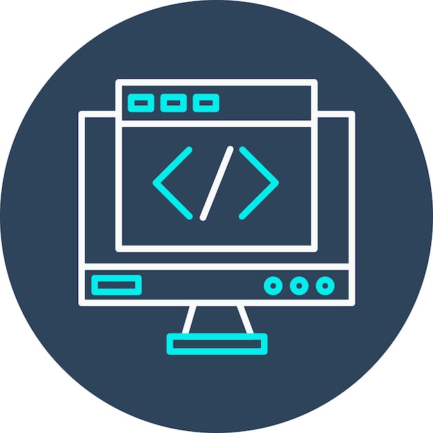 Website Coding vector icon Can be used for Coding and Development iconset
