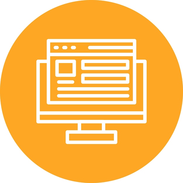 Website Concept vector icon illustration of Marketing iconset
