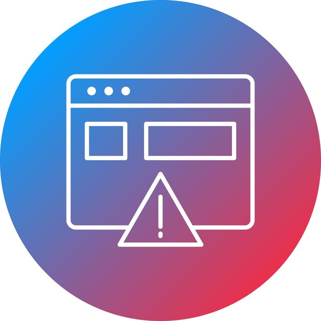 Website Error icon vector image Can be used for Coding and Development